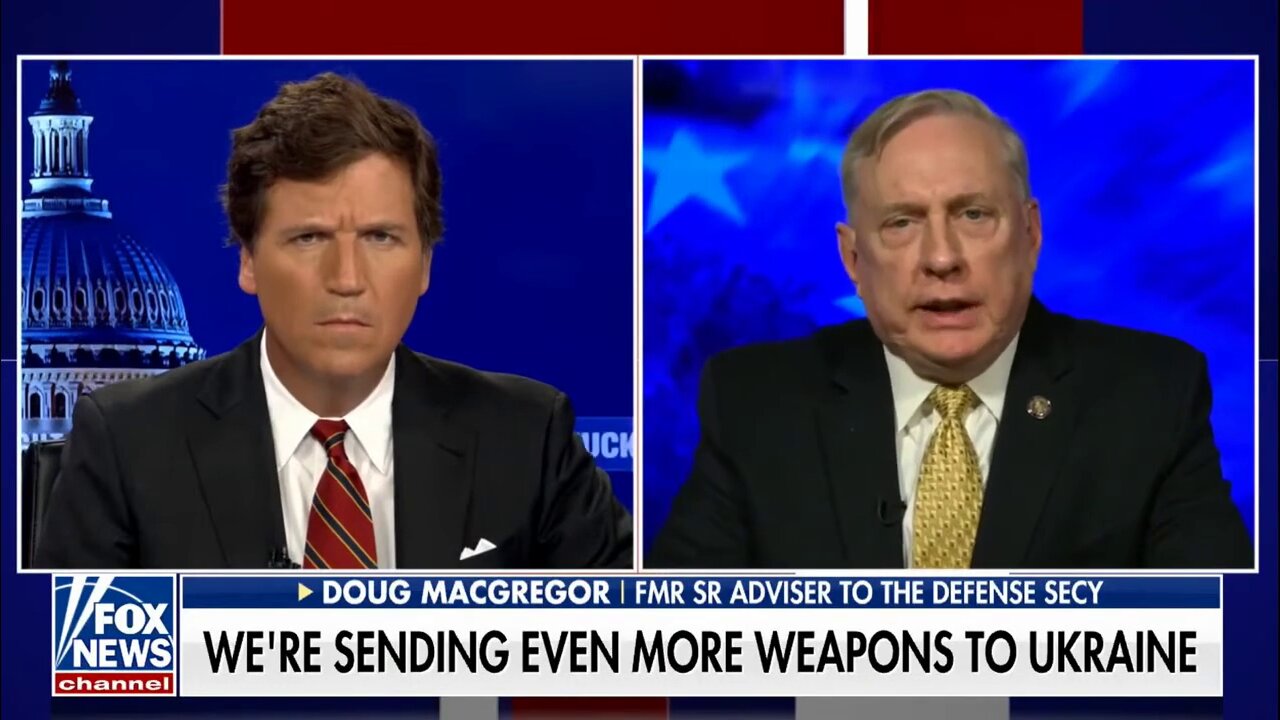 Former US Army Colonel Doug McGregor discusses US tactics in Ukraine with Tucker Carlson