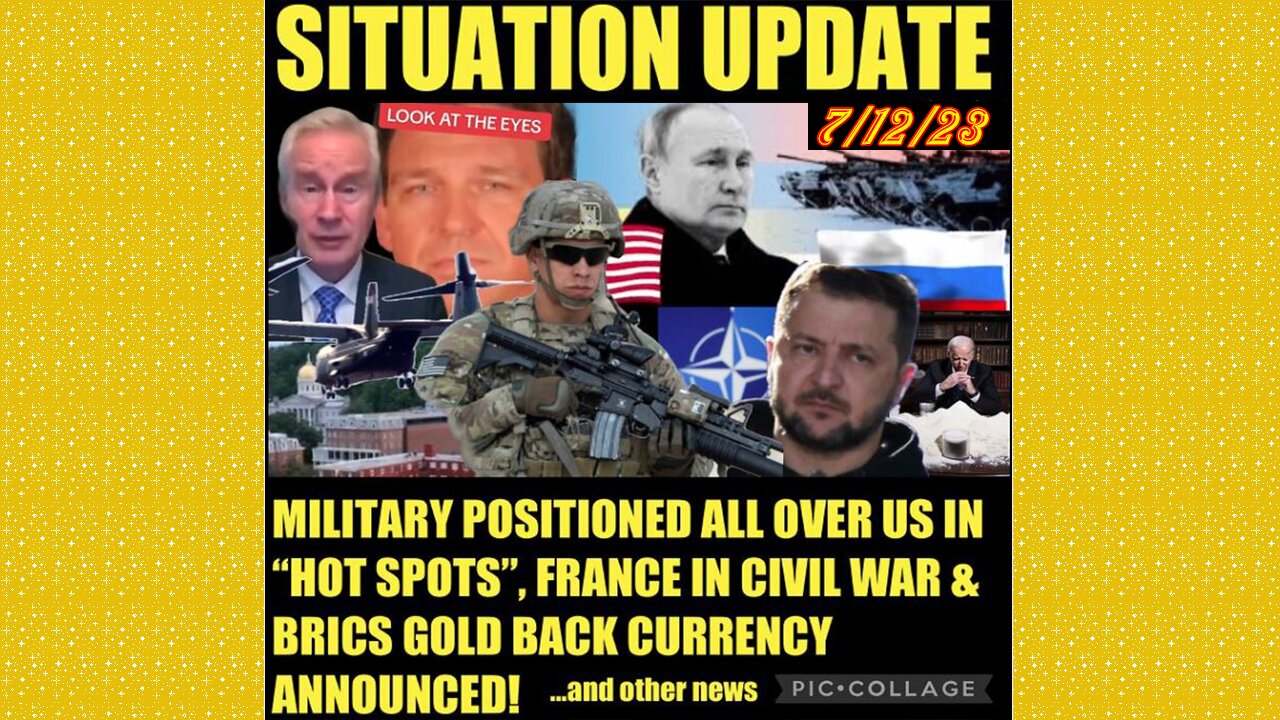 SITUATION UPDATE 7/12/23 - Military Database Shows Disease Skyrocketed And More, Nato Meeting