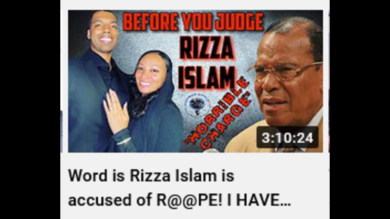 Facing RAPE Allegations Rizza Islam Is INNOCENT Until Proven Guilty #MoorishWorldTV