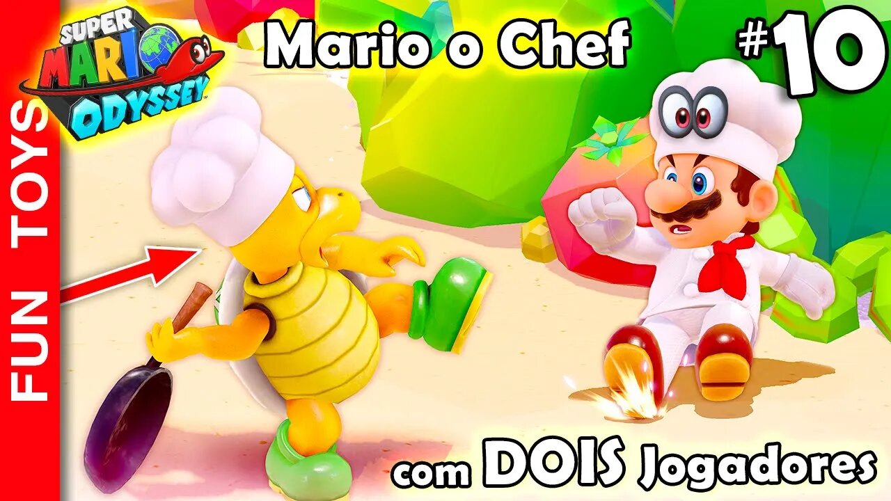 🔴 Super Mario Odyssey #10 - Chegamos no Reino da COMIDA! Tem Panelão de Ensopado preparado no VULCÃO