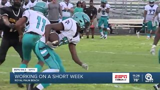 Royal Palm football embracing the challenge of a short week