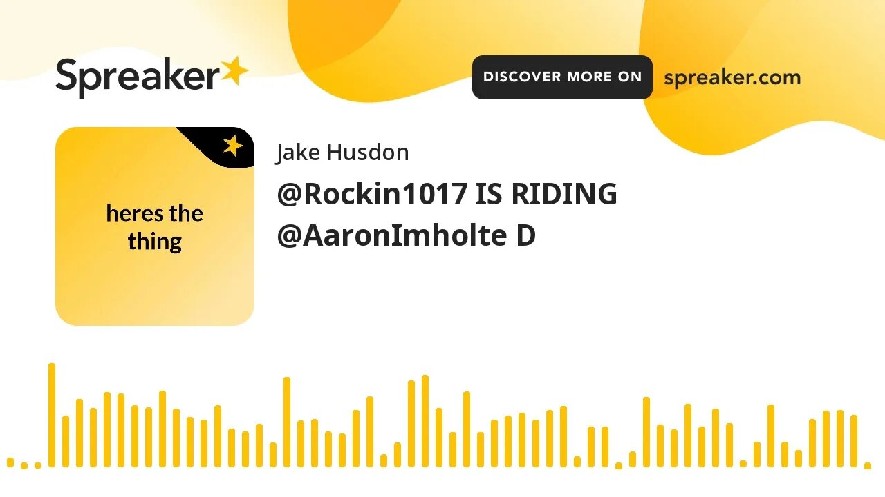 @Rockin1017 IS RIDING @AaronImholte D (made with Spreaker)