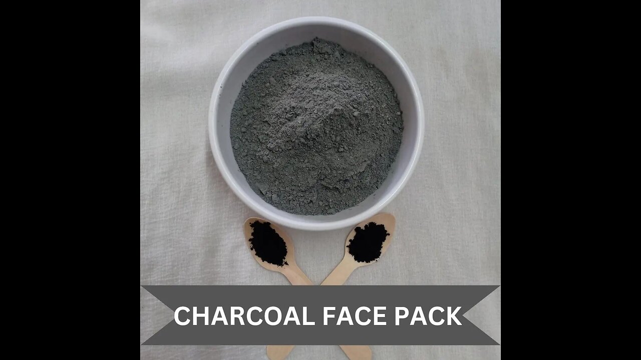 How to Make a DIY Charcoal Clay Face Pack for GLASS Skin Glowing