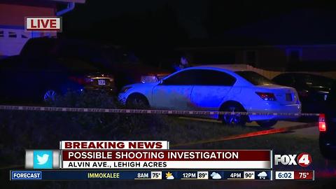 Deputies investigate possible shooting in Lehigh Acres overnight