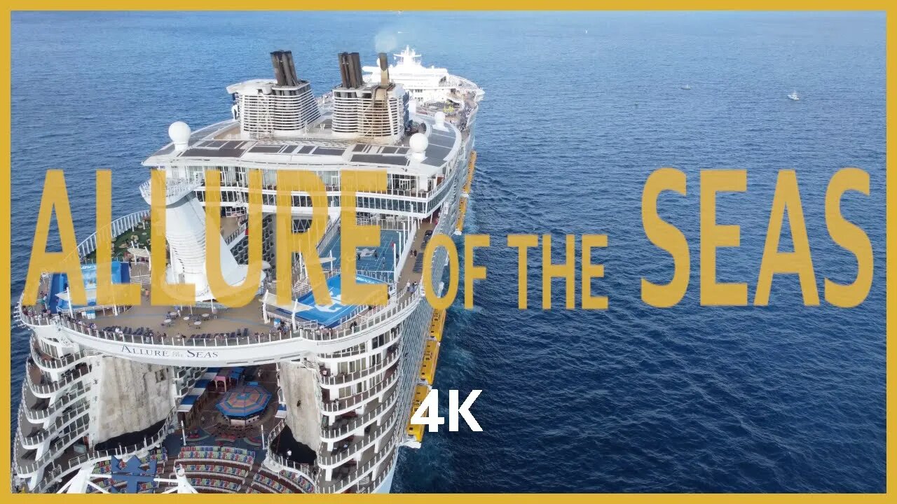 Allure of the Seas Departs Port Everglades - 4K