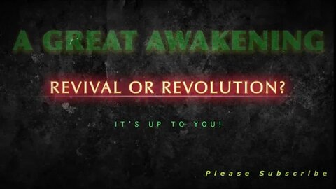 Revival Or Revolution: IT’S UP TO YOU!