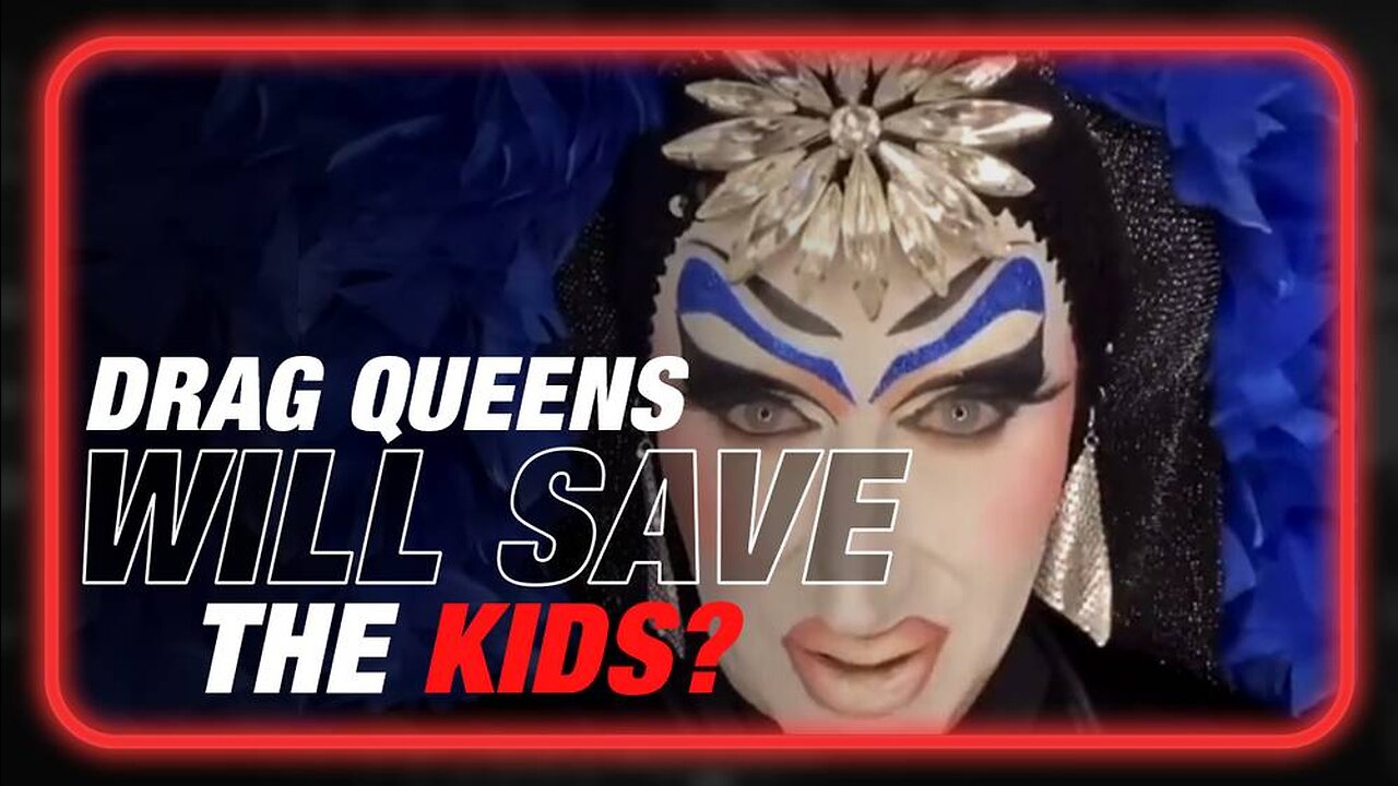 Crazed Man In Clown Makeup Says Drag Queen Storytime Will "Save"