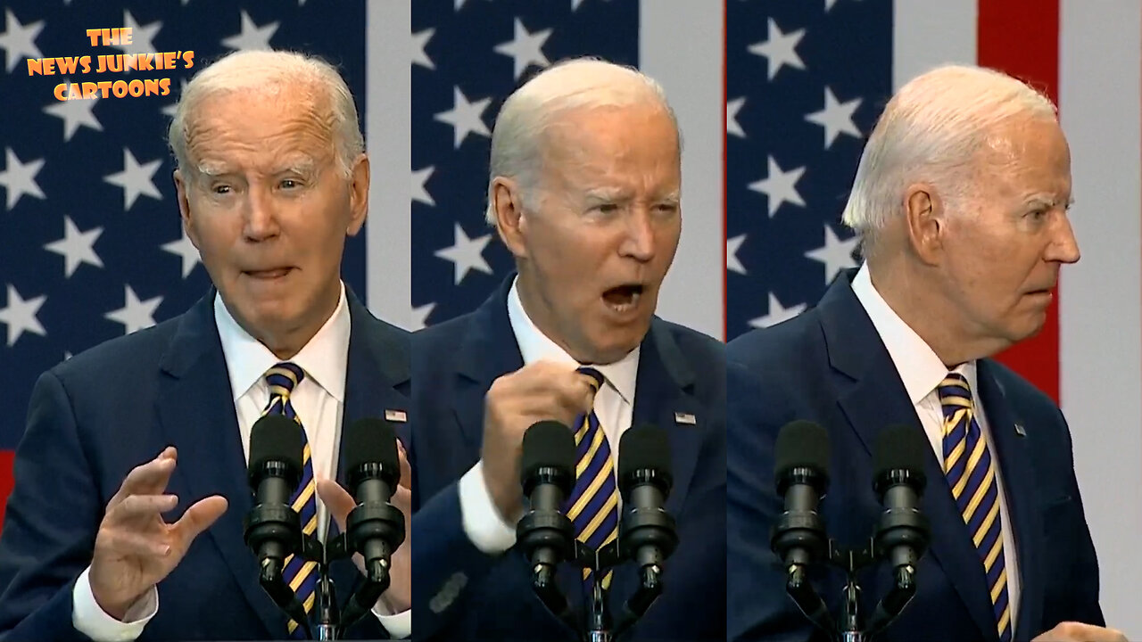 Mumble 'n' yell Biden clown show: "I wish I had a chance to take all your questions but I'm gonna get in real trouble if I do that."