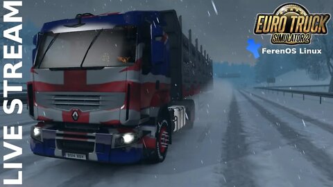 ETS2 LIVE on FerenOS Linux #1 (Euro Truck Simultor 2)