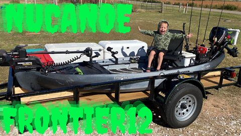 Nucanoe Frontier 12 with gas and trolling motor