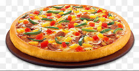 Funny pizza after dinner just for chill