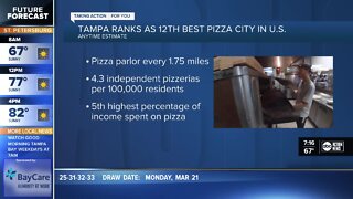 Tampa ranks above Chicago, New York for 'Best Pizza Cities in America'