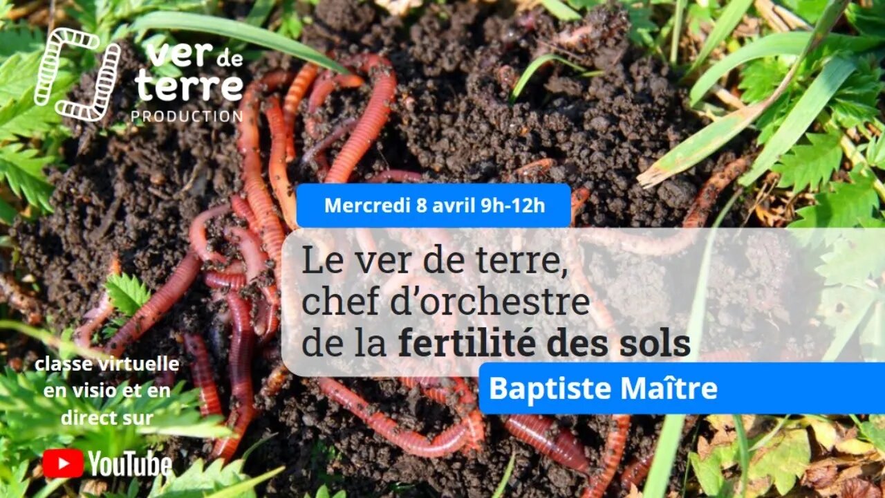 Le ver de terre, chef d'orchestre de la fertilité des sols, avec Baptiste Maître