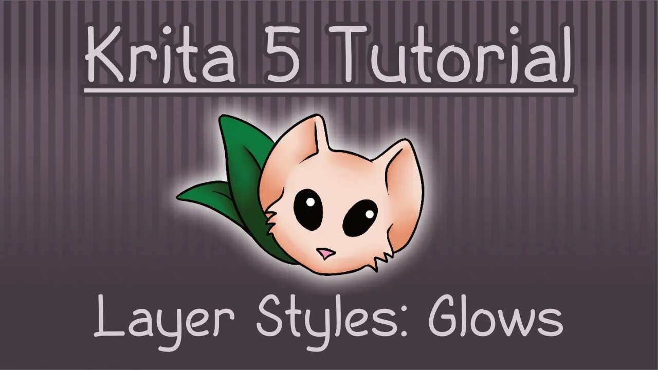 Krita 5 Tutorial: Layer Style - Outer Glow and Inner Glow