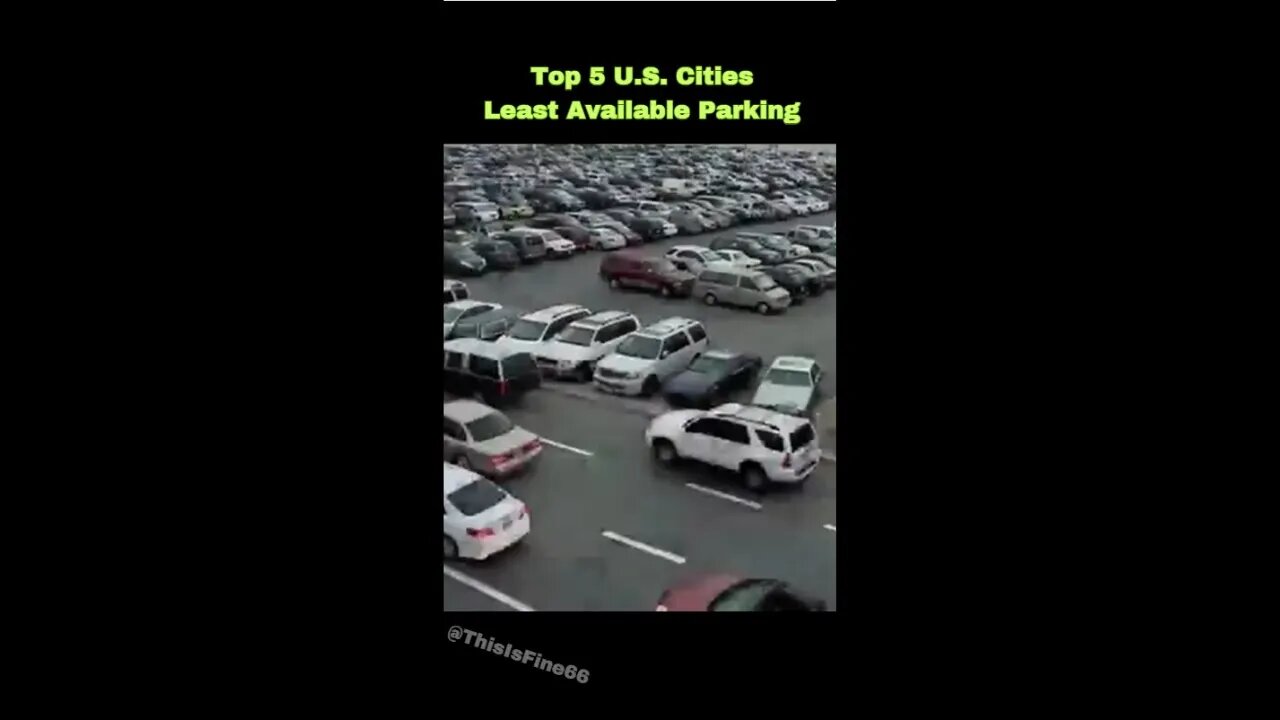 Top 5 U.S. Cities with the Least Available Parking #shorts