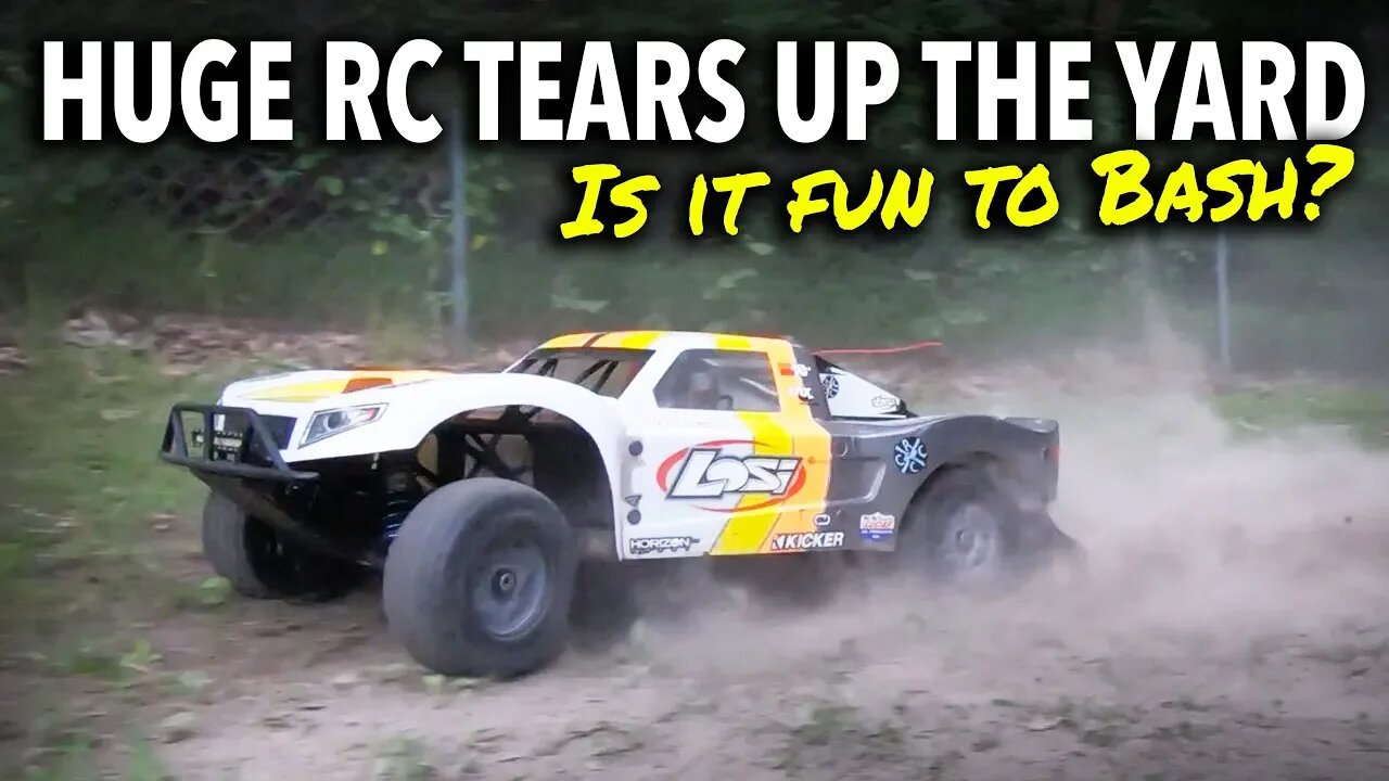 Huge Gas RC Truck Fun To Bash? Let's find out.