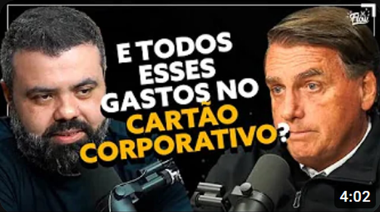 Igor QUESTIONA BOLSONARO sobre GASTOS no CARTÃO corporativo