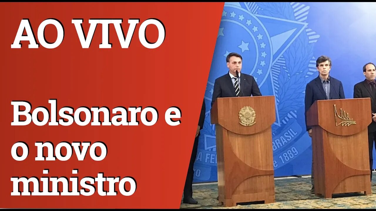 Bolsonaro anunciando a demissão de Mandetta - AO VIVO