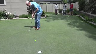 Local veteran receives a putting green while giving back to Folds of Honor