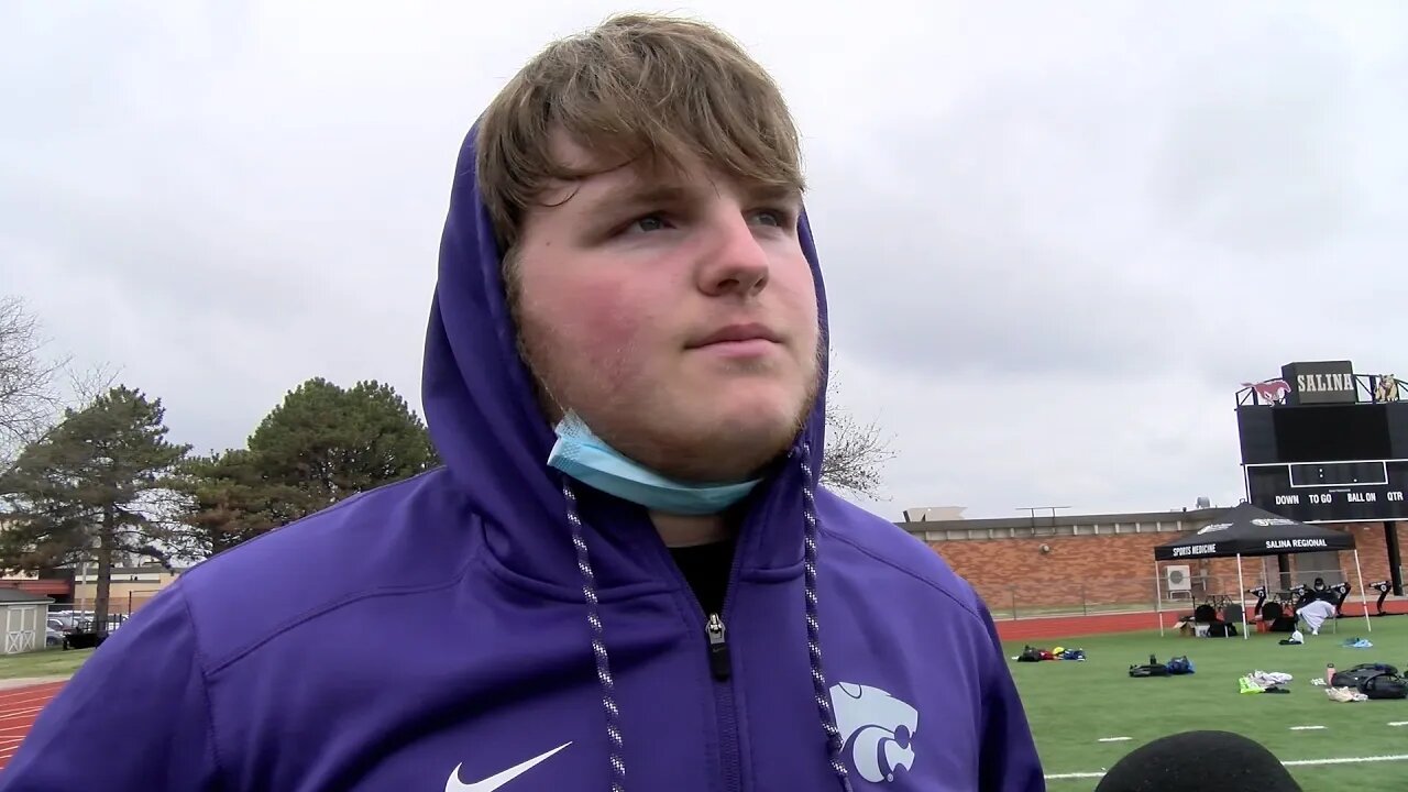 Kansas State Football Recruiting | 2023 offensive lineman Camden Beebe talks about his recruitment