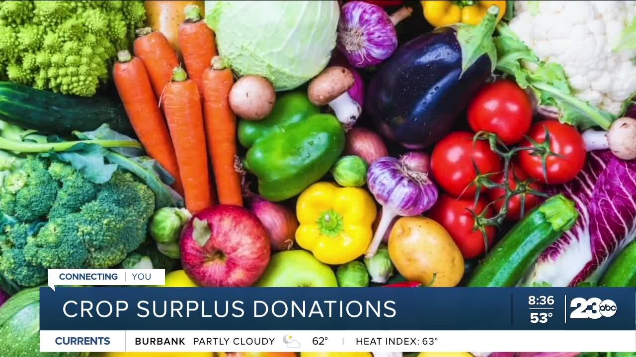 Crop surplus donations to help people with food disparity