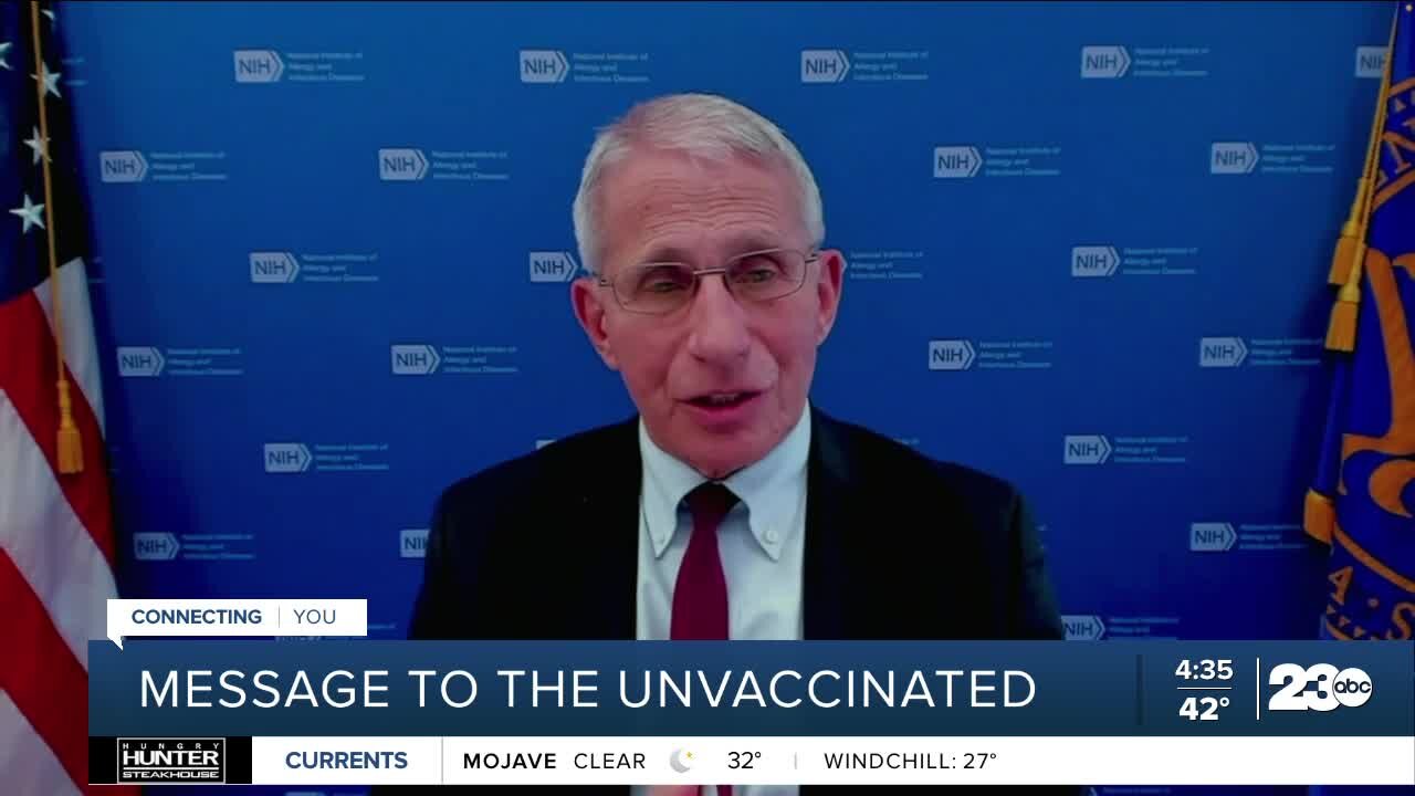 Dr. Fauci advises Americans to get COVID-19 vaccination, booster shot