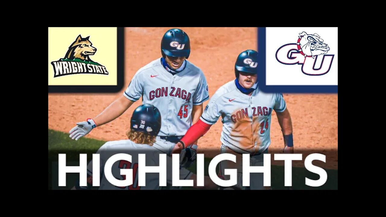 Gonzaga vs Wright State | Regionals Elimination Game | 2022 College Baseball Highlights