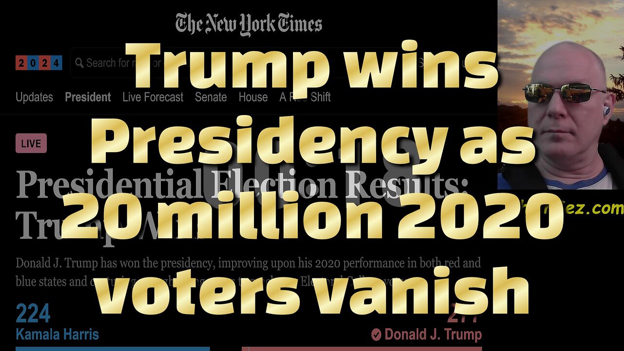 Trump wins Presidency as 15-20 million 2020 voters vanish-702