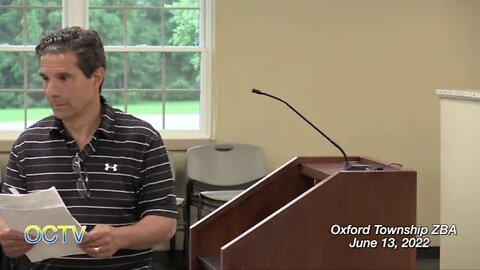 Oxford Township ZBA 6/13/22