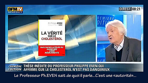 Professeur Philippe EVEN... Le CHOLESTEROL est indispensable à la bonne santé ! (Hd 720)