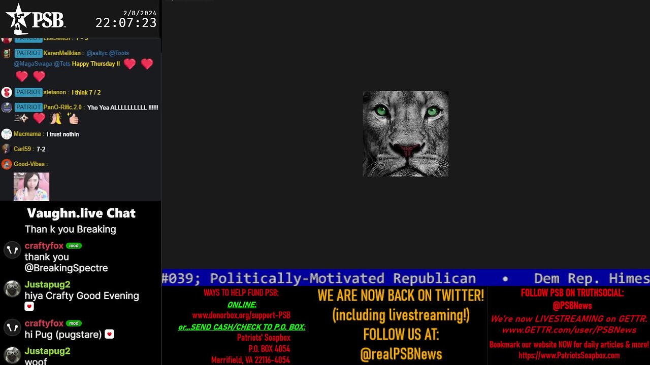 2024-02-08 22:00 EST - The MAGA Mullet Show: with MagaSwaga