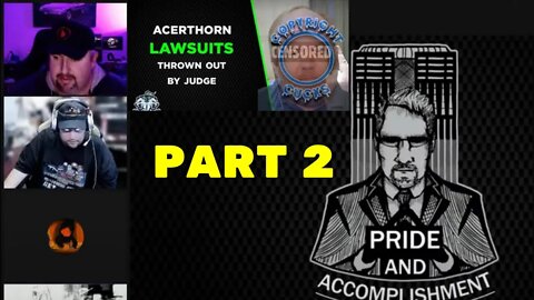 Acerthorn Takes SidAlpha & Other YouTubers To Court, Judge Gets Mad (msg to Uncivil Law) PART 2