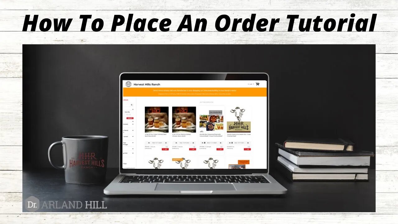 How To Place An Order Tutorial Harvest Hills Ranch