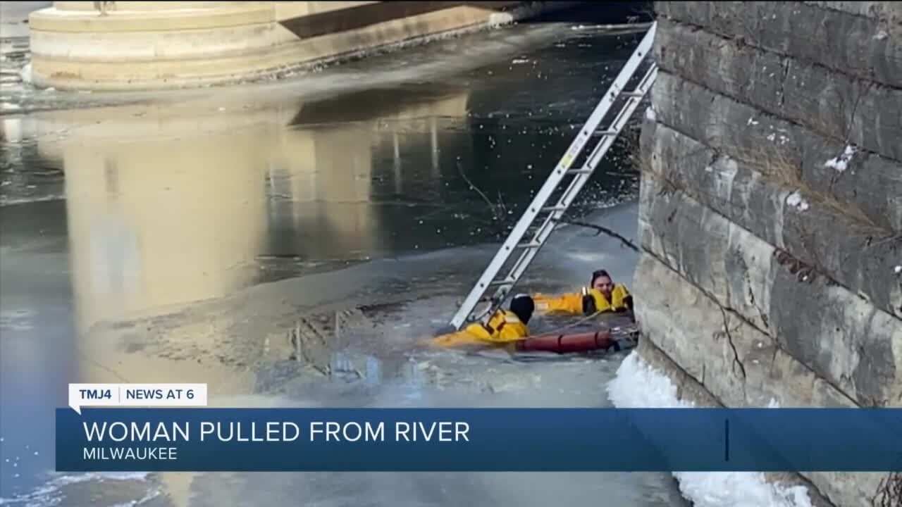 Dive teams pull pulseless, non-breathing woman from Milwaukee River