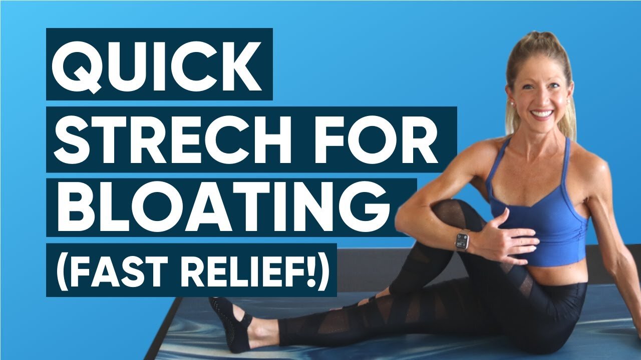 Quick Stretch For Bloating Fast Relief (REALLY WORKS!)