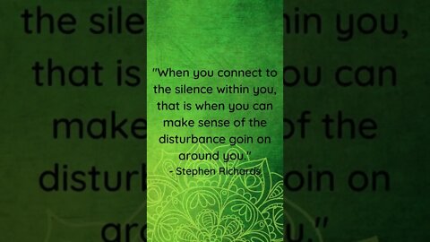 Connect To The Silence