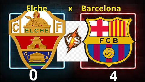 Elche x Barcelona Campeonato Espanhol