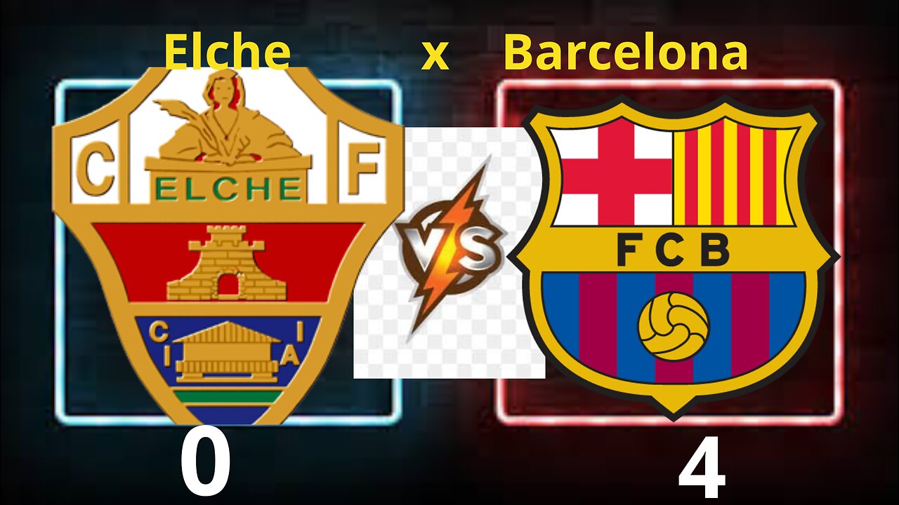 Elche x Barcelona Campeonato Espanhol