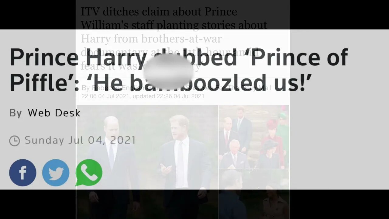 Harry, the king of Piffle, updates and Finn
