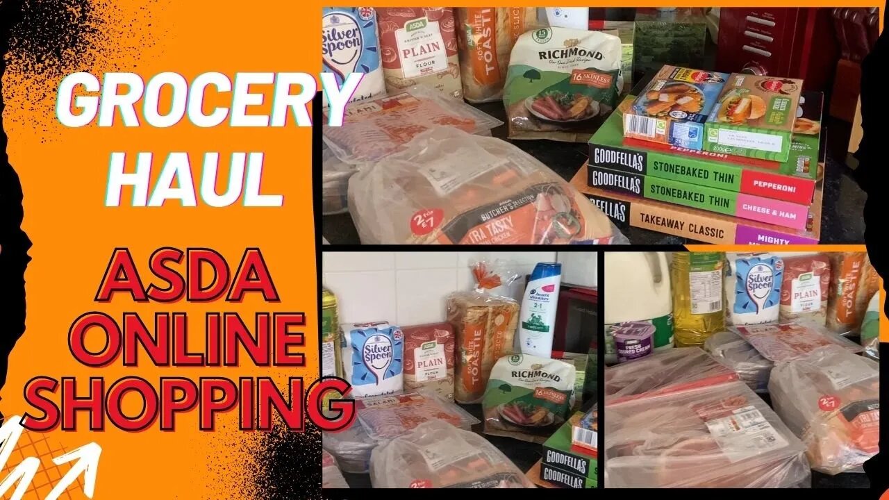 🛒£63 ASDA ONLINE GROCERY HAUL UK (JUNE 2022)/MEAL PLAN/PRICES