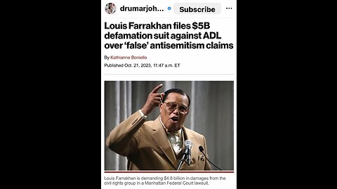 Is Louis Farrakhan GUILTY Of AntiSemitism ? #EricMuhammad #SOULPower4Ever #ADL