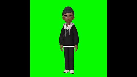 Vídeo de Animação - Avatar dançando - Chroma Key - Green Screen