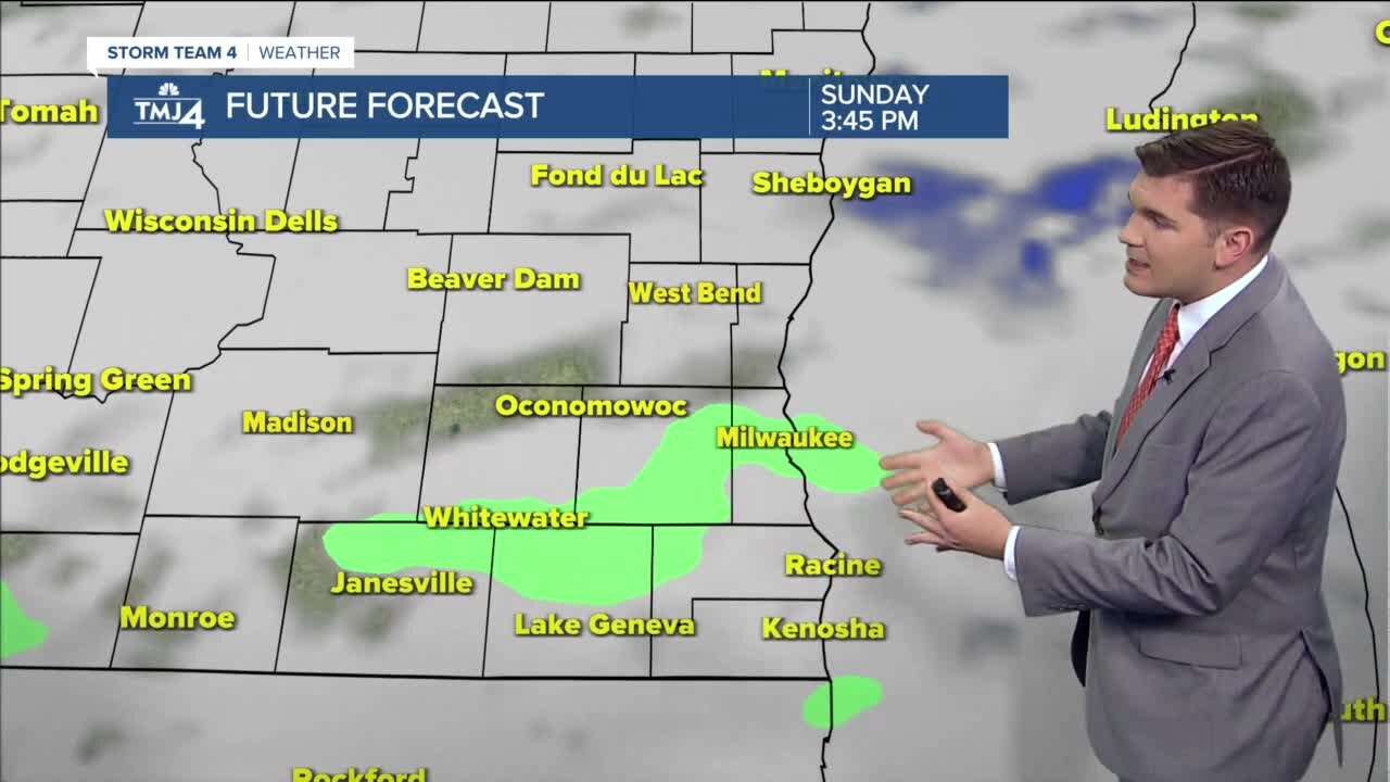 More clouds but still mild Sunday