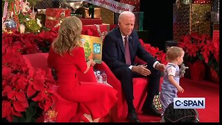 Child Runs Away From Biden After Sitting On His Lap