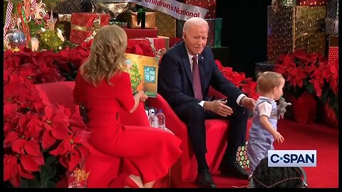 Child Runs Away From Biden After Sitting On His Lap