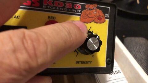 Knife dogs electro etching machine