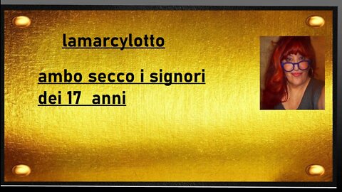 ambo secco con i signori dei 17 ANNI