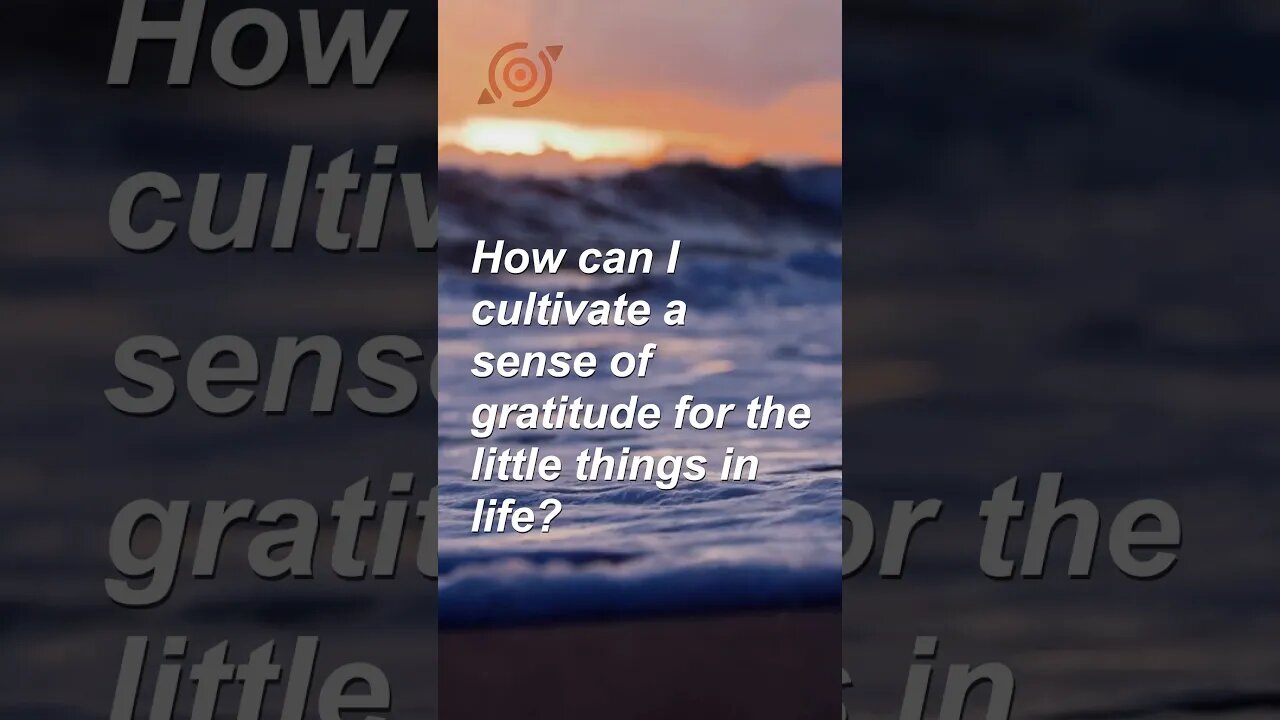 How can I cultivate a sense of gratitude for the little things in life? #shorts #mindselevate