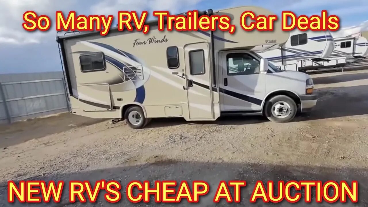 So Many RV, Trailers, And Car Deals Copart Walk Around