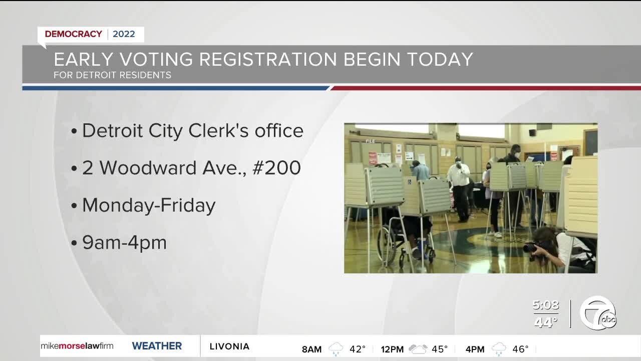 Early Registration begins today for Detroit residents